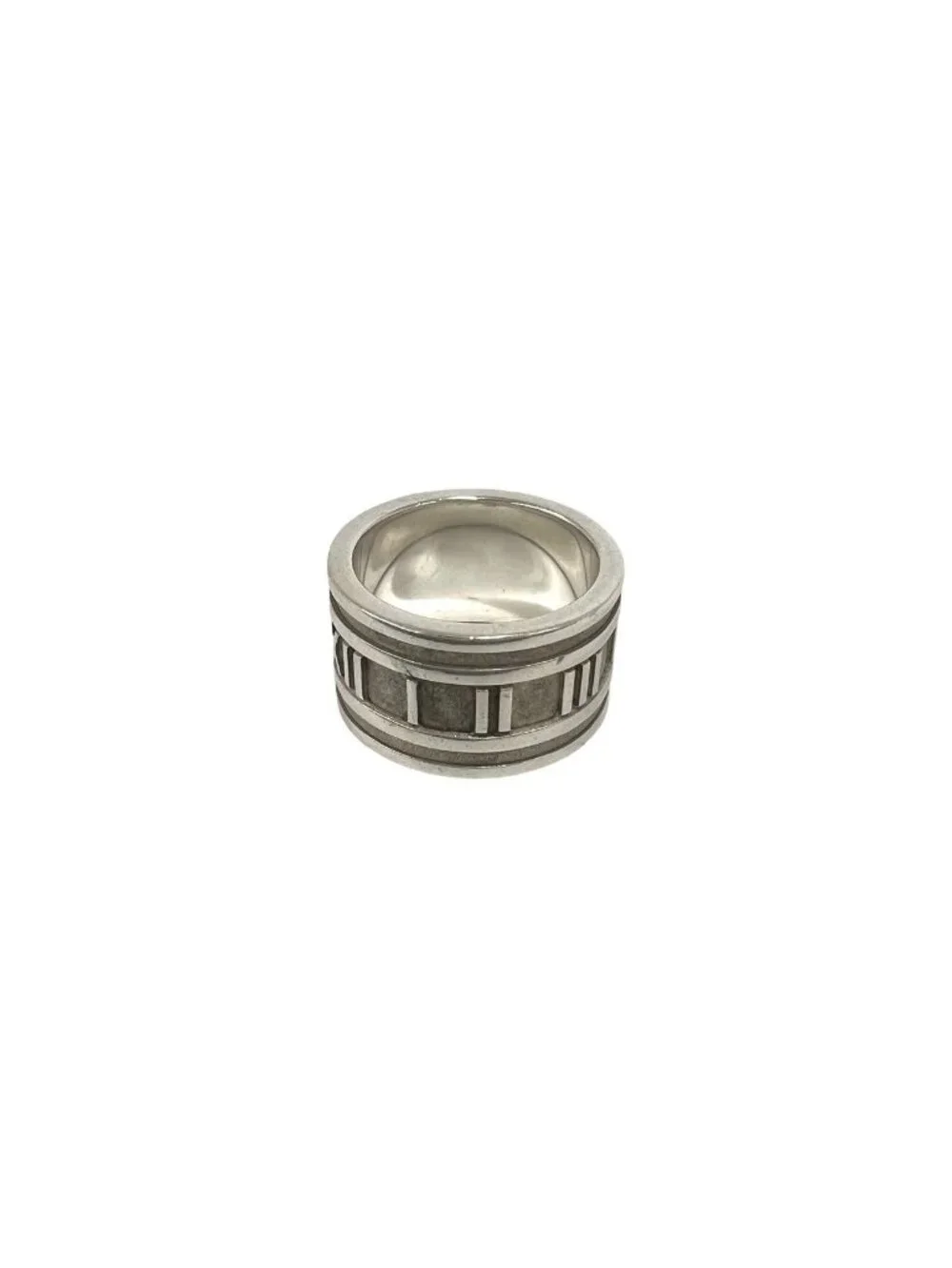 Tiffany & Co Vintage Atlas Wide Ring 925 Sterling Silver Accessory